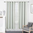 Cortinas DriftAway 160 cm Linen Blend Light Filtering Green