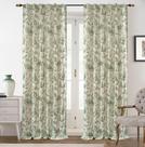 Cortinas DriftAway 2 painéis 132x228 cm 100% verde escuro