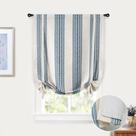 Cortinas DriftAway Chris Linen Blackout Tie Up 25x47cm Jean Navy