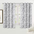 Cortinas DriftAway Julia, 2 peças, 132 x 137 cm, cinza escuro