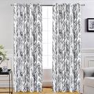 Cortinas DriftAway Tree Branch de dupla camada 244x132cm 2 painéis