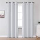 Cortinas DUALIFE Bedroom Privacy Room Darkening 84 polegadas, branco acinzentado Cortinas DUALIFE Bedroom Privacy Room Darkening 84 polegadas, branco acinzentado
