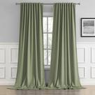 Cortinas DUALIFE Light Sage Green 274 cm de comprimento, conjunto de 2 painéis Cortinas DUALIFE Light Sage Green 274 cm de comprimento, conjunto de 2 painéis
