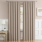 Cortinas DUALIFE Taupe Room Darkening 160x160cm Conjunto de 2 painéis
