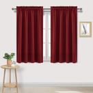Cortinas DWCN Burgundy com isolamento térmico Blockout 132x114cm, conjunto 2