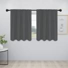 Cortinas Easy-Going 107x91 cm Blackout Thermal Grey 2 painéis