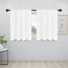 Cortinas Easy-Going, 2 painéis, 107 x 91 cm, brancas, blackout