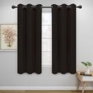 Cortinas Easy-Going 2 painéis 107x183 cm Marrom escuro