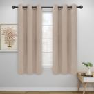 Cortinas Easy-Going 2 painéis 117x160 cm Beige Blackout