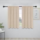 Cortinas Easy-Going, 2 painéis, 86x114cm, bege, blackout