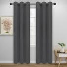 Cortinas Easy-Going, 2 painéis, 86x213 cm, cinza, Thermal Blackout