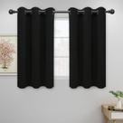 Cortinas Easy-Going Blackout 2 painéis 107x114 cm pretas