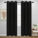 Cortinas Easy-Going Blackout 2 painéis 117x213 cm pretas