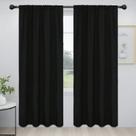 Cortinas Easy-Going Blackout Redução de Ruído 132x213 cm Pretas Cortinas Easy-Going Blackout Redução de Ruído 132x213 cm Pretas