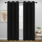 Cortinas Easy-Going Pretas, 2 painéis, 107x241 cm, térmicas