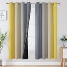 Cortinas Estelar Textiler 52x183 cm Ombre Blackout 2 painéis