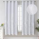Cortinas Estelar Textiler Gris Blanquecino con Estampado Plateado 183x182 cm Cortinas Estelar Textiler Gris Blanquecino con Estampado Plateado 183x182 cm