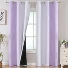 Cortinas Estelar Textiler Ombre Lilac Grey 107x213 cm 2 painéis