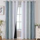 Cortinas Estelar Textiler Stone Azul Cinzento Branco 132x244cm