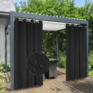 Cortinas externas fáceis de usar à prova d'água 100% poliéster 54x96cm