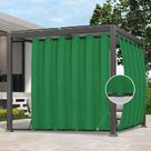 Cortinas externas fáceis de usar à prova d'água 110x96cm verdes