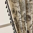Cortinas F-CHU Boho para sala de estar French Country 240 cm