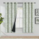 Cortinas florais Blackout FMFUNCTEX 160x160cm Verde Sálvia Cortinas florais Blackout FMFUNCTEX 160x160cm Verde Sálvia