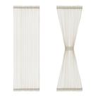 Cortinas FMFUNCTEX Linen Side Light French Door 180 cm Bege 2 painéis Cortinas FMFUNCTEX Linen Side Light French Door 180 cm Bege 2 painéis