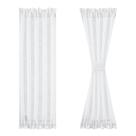 Cortinas FMFUNCTEX Side Light White com textura de linho 60x180cm Cortinas FMFUNCTEX Side Light White com textura de linho 60x180cm