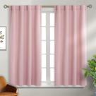 Cortinas Gment Pink Blackout 114x114cm com isolamento térmico Cortinas Gment Pink Blackout 114x114cm com isolamento térmico