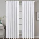 Cortinas H.VERSAILTEX com isolamento térmico branco 132x213cm 2 painéis