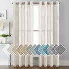 Cortinas H.VERSAILTEX, linho semi transparente, 213 cm, conjunto de 2 painéis Cortinas H.VERSAILTEX, linho semi transparente, 213 cm, conjunto de 2 painéis