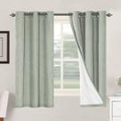 Cortinas H.VERSAILTEX Primitive Linen 100% Blackout 107x160cm Sage Cortinas H.VERSAILTEX Primitive Linen 100% Blackout 107x160cm Sage