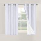 Cortinas H.VERSAILTEX Primitive Linen 100% Blackout 42x137cm brancas Cortinas H.VERSAILTEX Primitive Linen 100% Blackout 42x137cm brancas