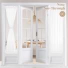 Cortinas HOMEIDEAS Non-See-Through Sideal Sideas French White 66x183cm Cortinas HOMEIDEAS Non-See-Through Sideal Sideas French White 66x183cm