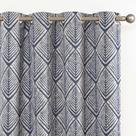 Cortinas jinchan 80% Blackout Geometric Patterns 180x183cm azuis
