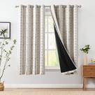 Cortinas jinchan 95% Blackout Boho 137x137cm para quarto