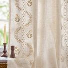 Cortinas jinchan Belrose Lined Linen Blend 160x160cm 2 painéis