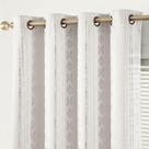 Cortinas jinchan Blackout 95% Boho 213x213cm Prateadas Geométricas