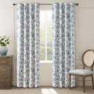 Cortinas jinchan Blackout Floral 214x213cm Blue Bedroom x2