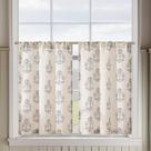 Cortinas jinchan de 66x91 cm de lino con estampado floral - 2 paneles