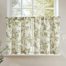 Cortinas JINCHAN de Lino con Flores, 61x61 cm, Verde Vintage Cortinas JINCHAN de Lino con Flores, 61x61 cm, Verde Vintage