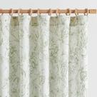 Cortinas jinchan Floral, 213 cm de comprimento, verde sálvia, linho, sala de estar