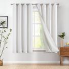 Cortinas jinchan forradas a linho 160x160cm, filtrantes de luz, bege