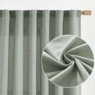 Cortinas jinchan Linen Blend, 180 cm de comprimento, verdes para sala de estar Cortinas jinchan Linen Blend, 180 cm de comprimento, verdes para sala de estar