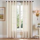 Cortinas Jinchan Linen Grommet de 213 cm de comprimento para 2 painéis de quarto