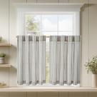 Cortinas jinchan Linen Kitchen Listrado Tier 45 cm