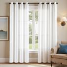 Cortinas jinchan, linho, texturizado, casual, tecido branco, 229 cm Cortinas jinchan, linho, texturizado, casual, tecido branco, 229 cm