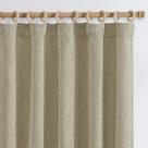 Cortinas jinchan, serapilheira, linho, 214 cm de comprimento, 2 painéis, cinza