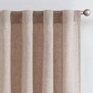 Cortinas jinchan Taupe Linen Blend 50x213cm com bolso de haste Cortinas jinchan Taupe Linen Blend 50x213cm com bolso de haste